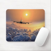 MousePad - Aviacão com pôr-do-sol Muismat (Met muis)