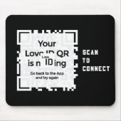 Mousepad - BLACK - QR - PURE Collection Muismat (Voorkant)