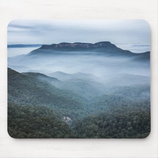 Mousepad: Blauwe mousepad Muismat (Voorkant)