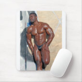 Mousepad, Bodybuilder Jean SCUTT #58A Muismat (Met muis)