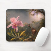 Mousepad: Cattleya Orchid & Drie kolibries Muismat (Met muis)