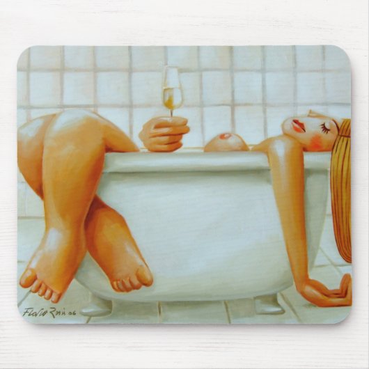 Mousepad: Champagne by Flavio Rossi Muismat (Voorkant)