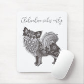Mousepad Chihuahua Vibes Muismat (Met muis)