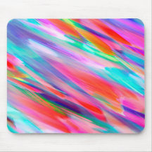 Mousepad Colorful digital art splashing