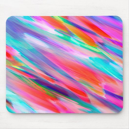 Mousepad Colorful digital art splashing Muismat (Voorkant)