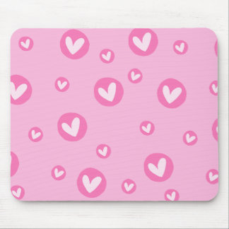 Mousepad Corações Rosa Muismat