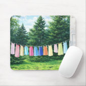 Mousepad Cute & Cozy Laundry Line Muismat (Met muis)