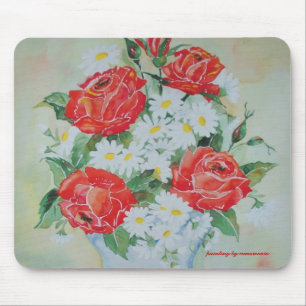 Mousepad Daisies en Rozen Muismat