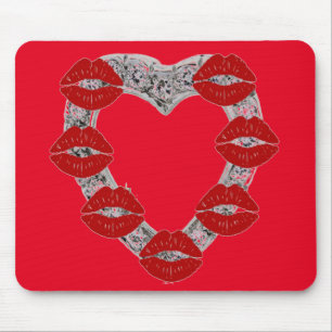 Mousepad Diamond Heart Kisses Muismat