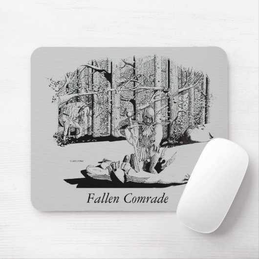 Mousepad - Fallen Comrade Muismat (Met muis)