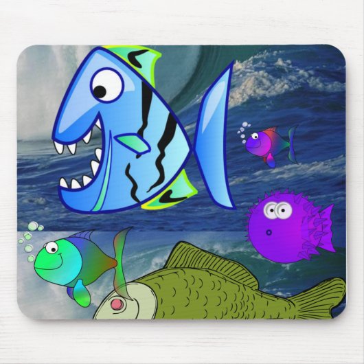 Mousepad Fish Muismat (Voorkant)