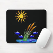 Mousepad Fish Muismat (Met muis)
