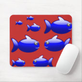 Mousepad Fish Muismat (Met muis)