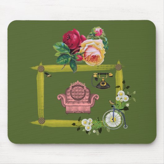 Mousepad Floral Muismat (Voorkant)