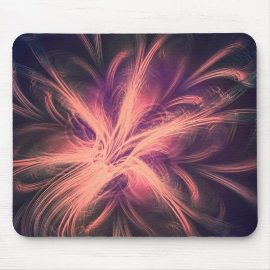 Mousepad Fractal Licht Paarse Palet Muismat (Voorkant)