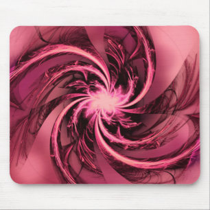 Mousepad Fractal Twisted Paarse & Plum Muismat