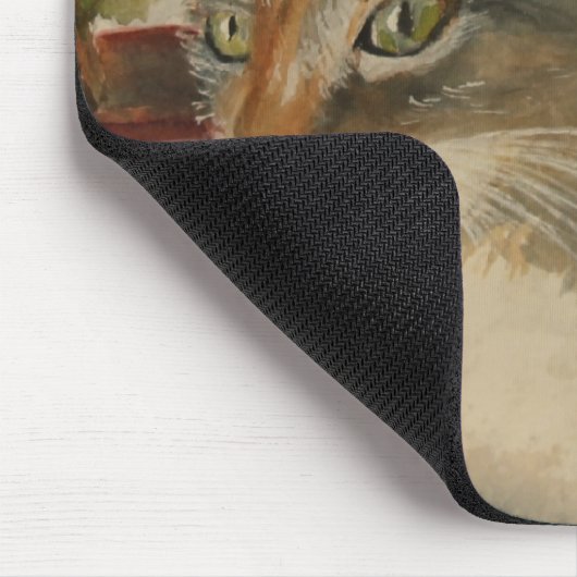 MOUSEPAD - Franse kat Muismat (Hoek)