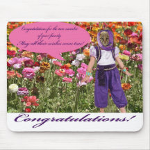 Mousepad. Gefeliciteerd. Ocelot/Genie