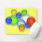Mousepad - gekleurde bubbels muismat (Met muis)