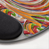 Mousepad gel-pad dragende drager niet-roze zwarte  gel muismat (Rechter zijde)