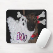 Mousepad German Shepherd Halloween Boo Muismat (Met muis)
