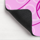 Mousepad - Girly Swirl Monogram Muismat (Hoek)