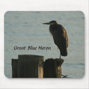 Mousepad: Great Blue Heron Muismat