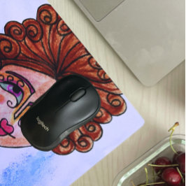 Mousepad (grillige vrouw 01) muismat