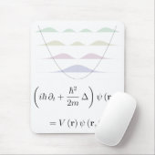 mousepad, harmonische oscillator muismat (Met muis)