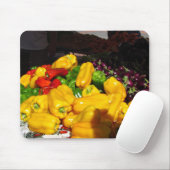 Mousepad - Helder gekleurde pepers Muismat (Met muis)
