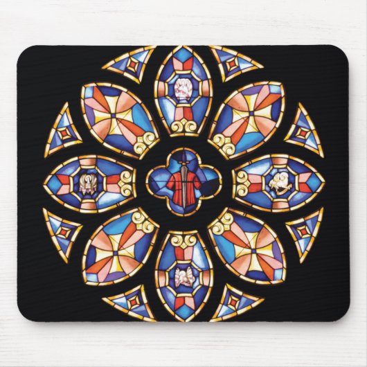 Mousepad "Het venster van het Roos" Muismat (Voorkant)