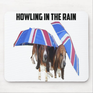 Mousepad Howling in de regen Muismat