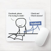 Mousepad "Ik probeer te studeren" Muismat (Met muis)