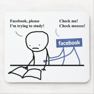 Mousepad "Ik probeer te studeren" Muismat