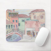 Mousepad "Italy/Waterverf Sketch" Muismat (Met muis)