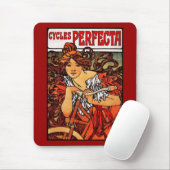 Mousepad  kunst Alfons Mucha 1902 Cycles Muismat (Met muis)