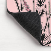 Mousepad kunst roze klaprozen muismat (Hoek)