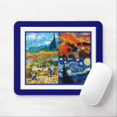 Mousepad  kunst Van Gogh Collage Muismat (Met muis)