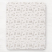 Mousepad Macaron Line Art Muismat (Voorkant)