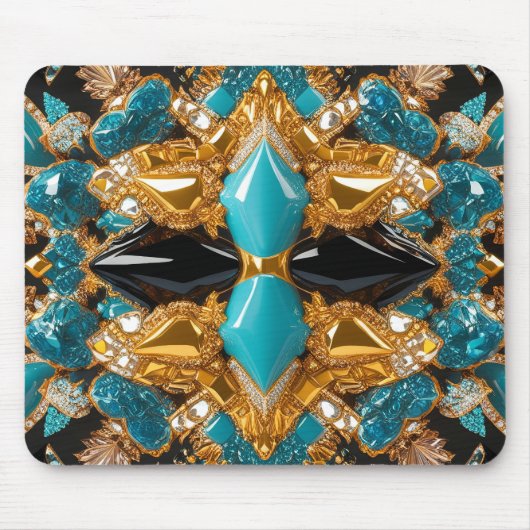 Mousepad met Bahamas Kleuren Design Muismat (Voorkant)