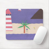Mousepad met Blue Caribbean Design Muismat (Met muis)