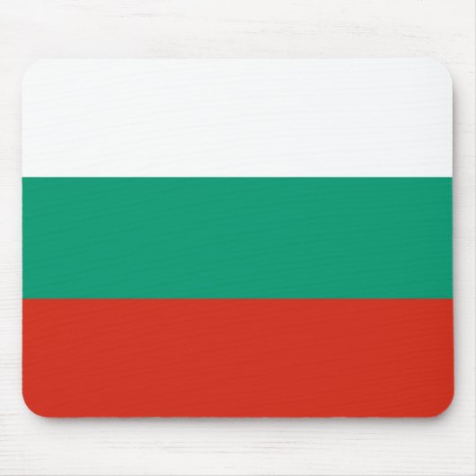 Mousepad met de vlag van Bulgarije Muismat (Voorkant)