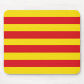 Mousepad met de vlag van Catalonië Muismat (Voorkant)