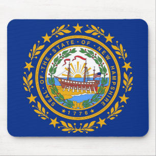 Mousepad met de vlag van de staat New Hampshire - Muismat