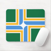 Mousepad met de vlag van Portland, Oregon Muismat (Met muis)