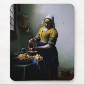 Mousepad met het schilderen van Johannes Vermeer Muismat (Voorkant)