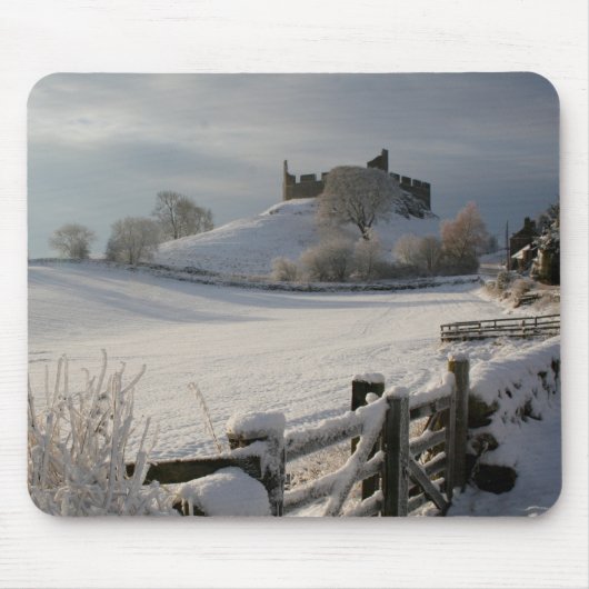 Mousepad met Hume Castle in de winter Muismat (Voorkant)