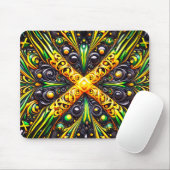 Mousepad met Jamaicaanse kleuren ontwerp Muismat (Met muis)