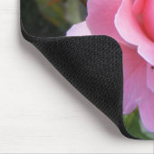 Mousepad met mooie roze roos muismat (Hoek)