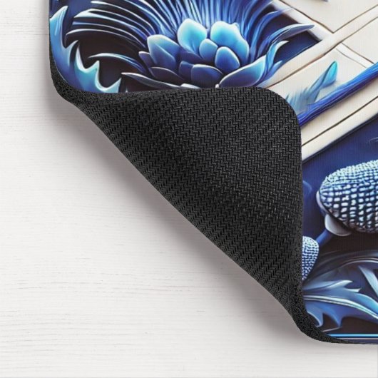 Mousepad met Scottish Thistles Design Muismat (Hoek)